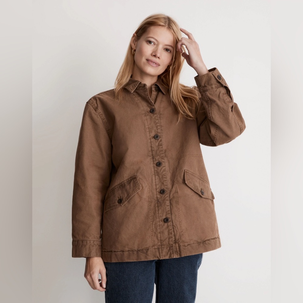 NWT - Madewell - Garment-dyed Crockett Canvas Jacket